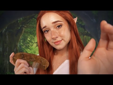 ASMR Cleric Heal Your Wounds (Close Whispers, Hair Combing, Personal Attention, Hand Movements)