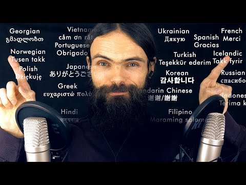 How to Say Thank You in 50 Languages - 50k Subs Special (ASMR Whispers)