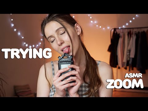 ASMR | trying Zoom H4! Sensitive Mouth Sounds Ear-to-Ear
