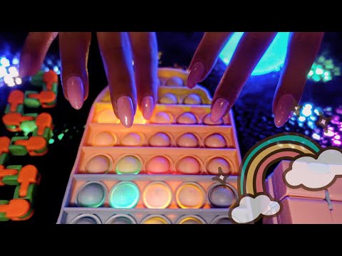 ASMR | 🌈 Rainbow Toy Triggers (Pop It)