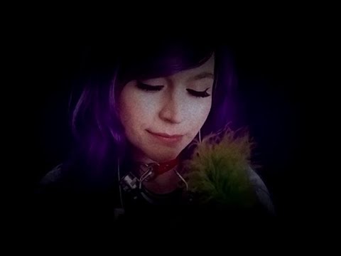 ASMR Brushing Your Ears with Feathers . Whispering