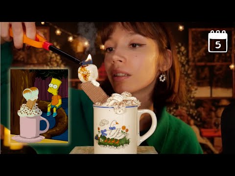ASMR 🎄 Le délicieux chocolat chaud de Mr Flanders (les Simpson)