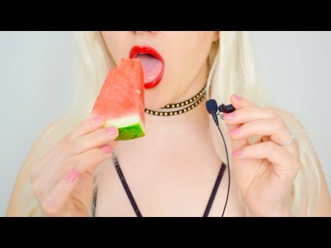 ASMR Supper Crunchy And Juicy Watermelon Eating Mouth Sound