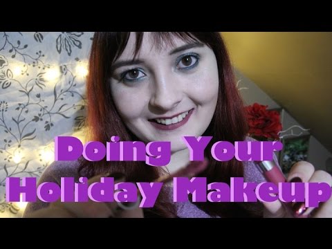 Doing Your Holiday Makeup Role Play (12 Days Of ASMR)