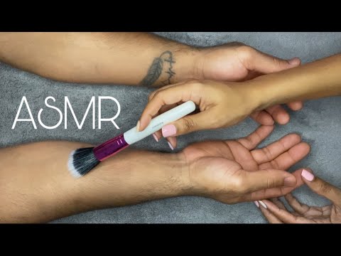 ASMR | ✋🏽Real Person | Hand Treatment | Brushing | Massage | Personal Attention | Skin Sounds