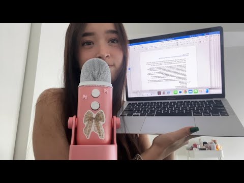 ASMR doing school assignments (work/study with me)
