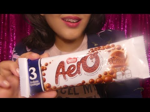 ASMR Eating Chocolate AERO BAR - Eating Sounds! 3DIO
