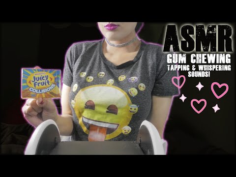 ASMR  Gum Chewing💗 Hand Movements✨, ✨Tapping Sounds✨,Close Up Personal Attention For You Whispering💜