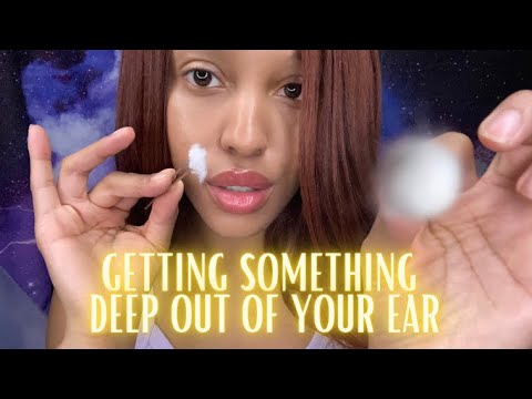 ASMR GETTING SOMETHING OUT OF YOUR EAR 👂🏽inaudible whispering ✨LOOPED FOR ADDED TINGLES