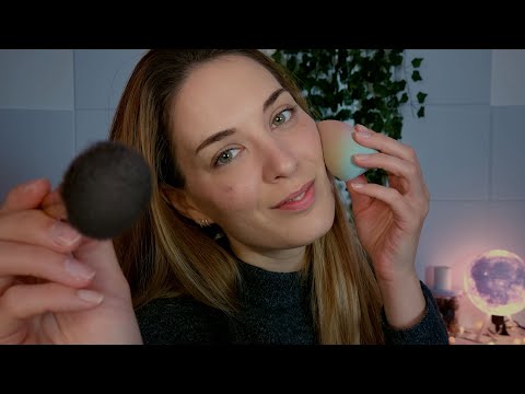 ASMR | Doing Our Make Up Early In The Morning | Make Up Application (Soft Spoken)
