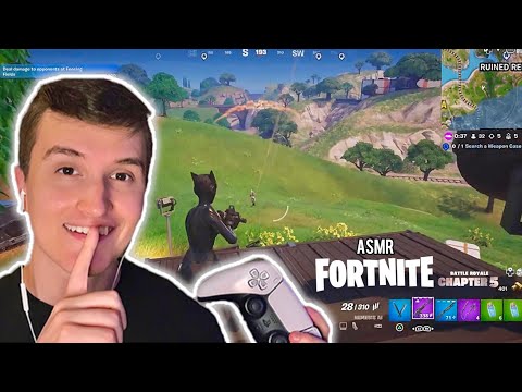 ASMR Fortnite NEW Chapter 5 Gameplay (gum chewing + controller sounds)