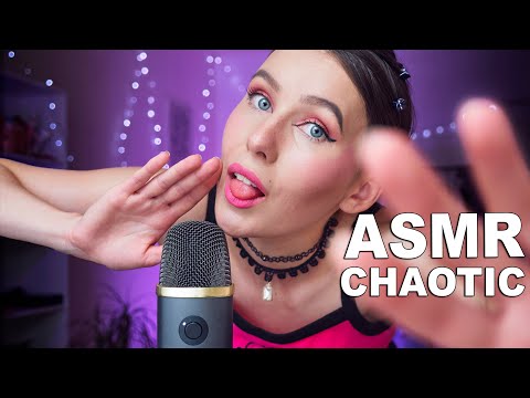 ASMR | Fast and Aggressive Chaotic Triggers ( Unique and Random Triggers with Rambles)