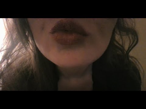 ASMR super up-close kisses and applying lip gloss