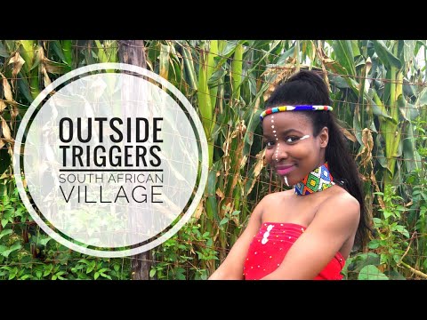 ASMR Triggers OUTSIDE | Adventure ASMR | Nature Sounds (African Village Daily Life) 👣🇿🇦