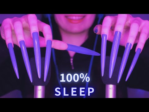 ASMR Mic Scratching - Brain Scratching with DIFFERENT MICS 🎤 Covers & Nails 💙 No Talking for Sleep