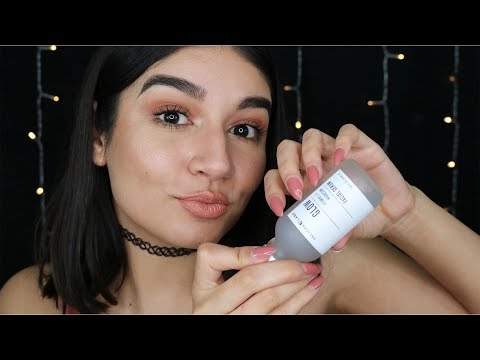 ASMR Tapping & Whispering || Slow Tapping, Mouth Sounds (May Makeup Favs) ♡
