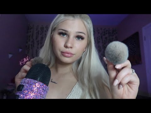 ASMR | MIC & LENS BRUSHING TO RELAX YOU (soft whispers)