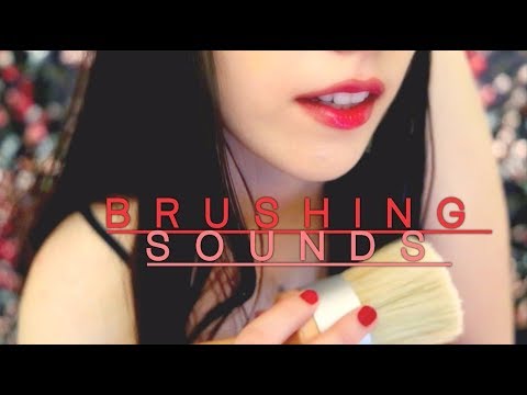 ASMR Microphone Brushing (Whispering) Varied Brushes & Intensity