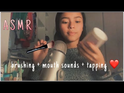 ASMR Tapping, brushing y mouth sounds ✌🏽🥰