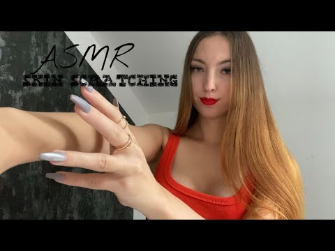 ASMR | SKIN SCRATCHING, HAND SOUNDS and whispering💤