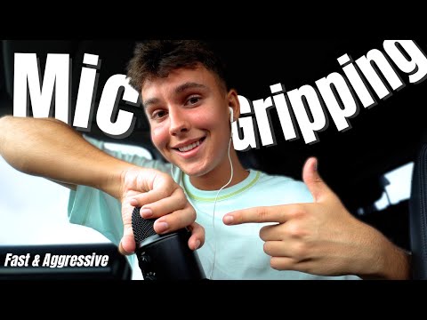 ASMR | INTENSE Mic Gripping with a bit of Soft Spoken (FAST AGGRESSIVE)