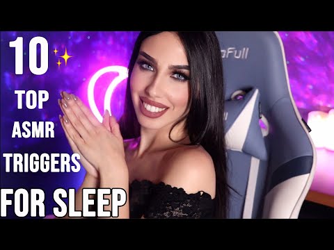 ASMR - TOP 10 TRIGGERS FOR SLEEPING (fast and aggressive)