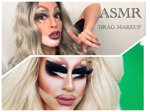 ASMR | DRAG MAKEUP  with my sister. Going for Trixie Mattel's look