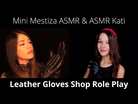 ASMR Leather Gloves Shop Role Play (Collab w/@ASMR Kati )