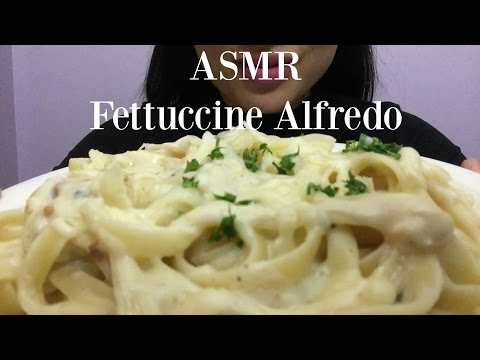 ASMR/MUKBANG Fettuccine Alfredo (EATING SOUNDS) No Talking | SAS-ASMR