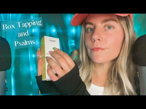 ASMR Relaxing Box Tapping and Whispering Psalm 24-26 😴😴😴