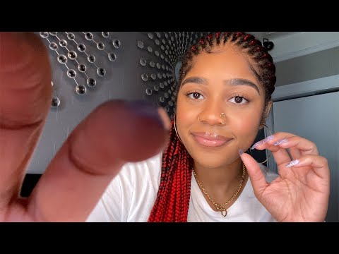 ASMR- Positive Affirmations + Face Touching & Camera Tapping 🥰✨ (INAUDIBLE WHISPERS + MOUTH SOUNDS)