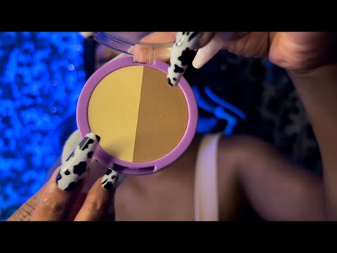 Asmr | Doing Your Wooden Makeup *Slow Paced* | Layered Sounds, mouth sounds, personal attention♡