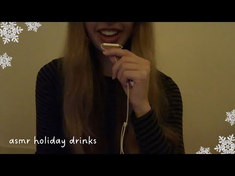 asmr holiday cocktail recipes (lofi, whisper, apple mic)