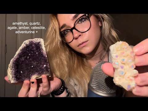 ASMR Tapping on & Teaching You about Crystals 🧿✨🔮