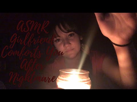 [ASMR] Girlfriend Comforts You After a Nightmare (candle light)