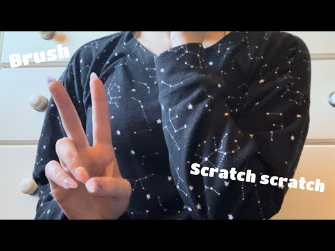 ASMR: rug and fabric scratching (soft spoken rambles)