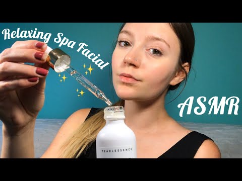 ASMR Relaxing Spa Facial ✨ (Personal Attention, Hand Sounds, Lid sounds, Hand Movements)