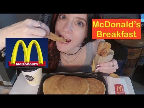 ASMR McDonald's Breakfast Mukbang. Whispered Rant on Hot Topics