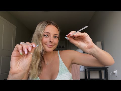 ASMR | Poking You With Sticks & Chewing Gum 🫧