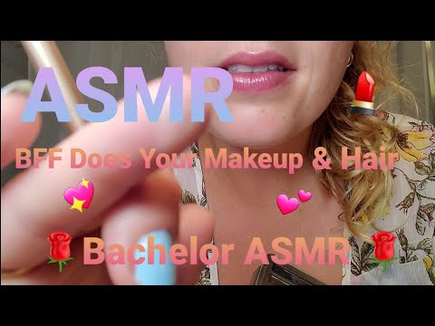 ASMR - Doing Your Makeup and Hair for First Date 💄💖🌹(Up Close, Personal Attention)