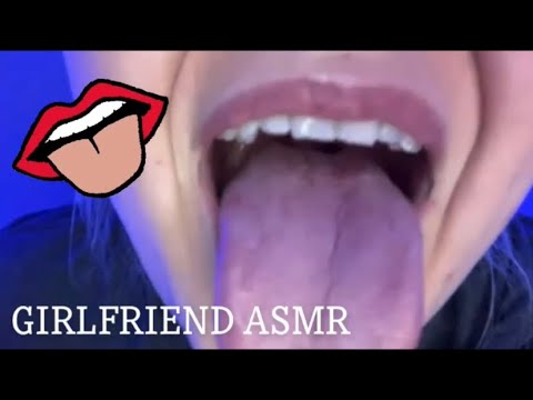 ASMR | girlfriend licks you to sleep 👅 [lens licking/kissing • comforting words of affirmation] 😴