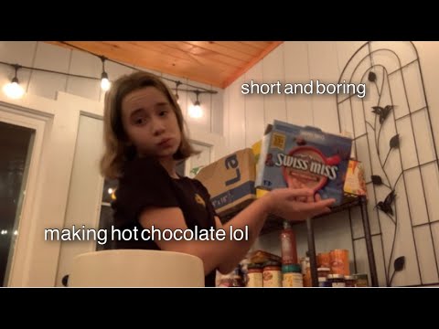 short and sweet make hot chocolate with me (vlogmas #1)