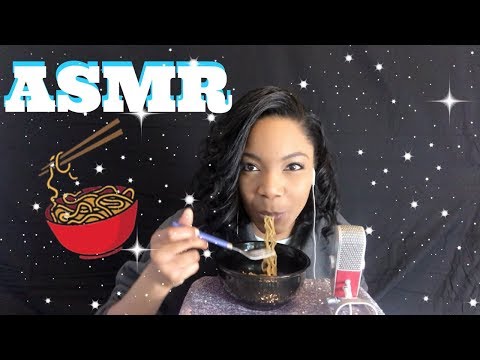 ASMR Noodle Mukbang! Eating Sounds | Soft Chewing and Wet Mouth Sounds