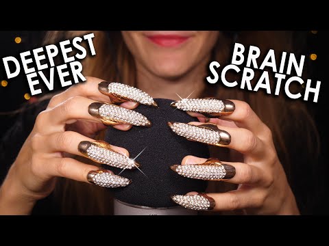 [ASMR] DEEPEST BRAIN SCRATCH EVER 😍 4k (No Talking) Diamonds Nails