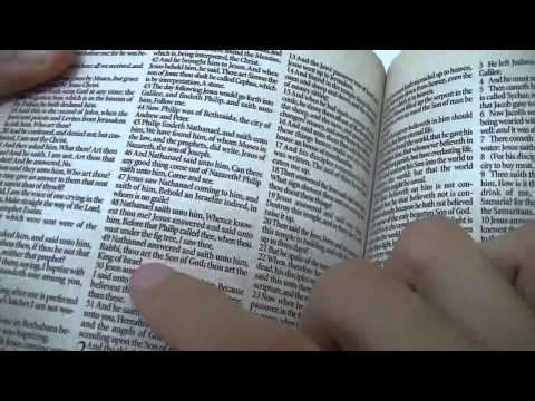 ASMR - Reading the Holy Bible: John chapter 1. Soft voice.