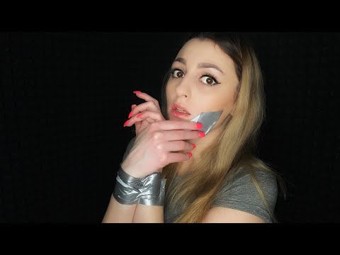 ASMR Duct tape Sticky fingers 😜