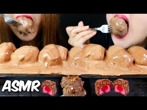 ASMR GIANT CHOCOLATE PROFITEROLES + TIRAMISU CAKE + BIG CHERRY 티라미수 케이크 리얼사운드 먹방 | Kim&Liz ASMR