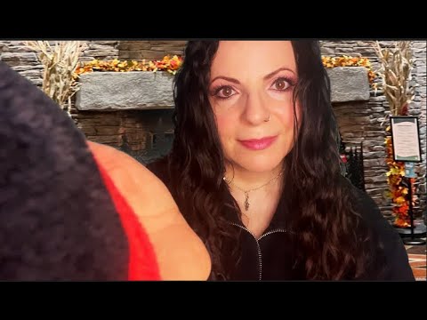 ASMR Roleplay Personal Attention Fireplace Ambience (Massage and Face Touching)