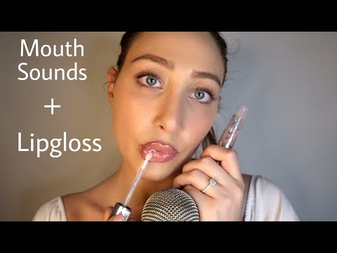 ASMR LIPGLOSS APPLICATION WITH MOUTH SOUNDS AND INAUDIBLE