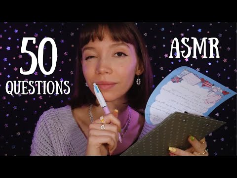 ASMR | 50 questions qu'on ne t'a jamais posées 😳